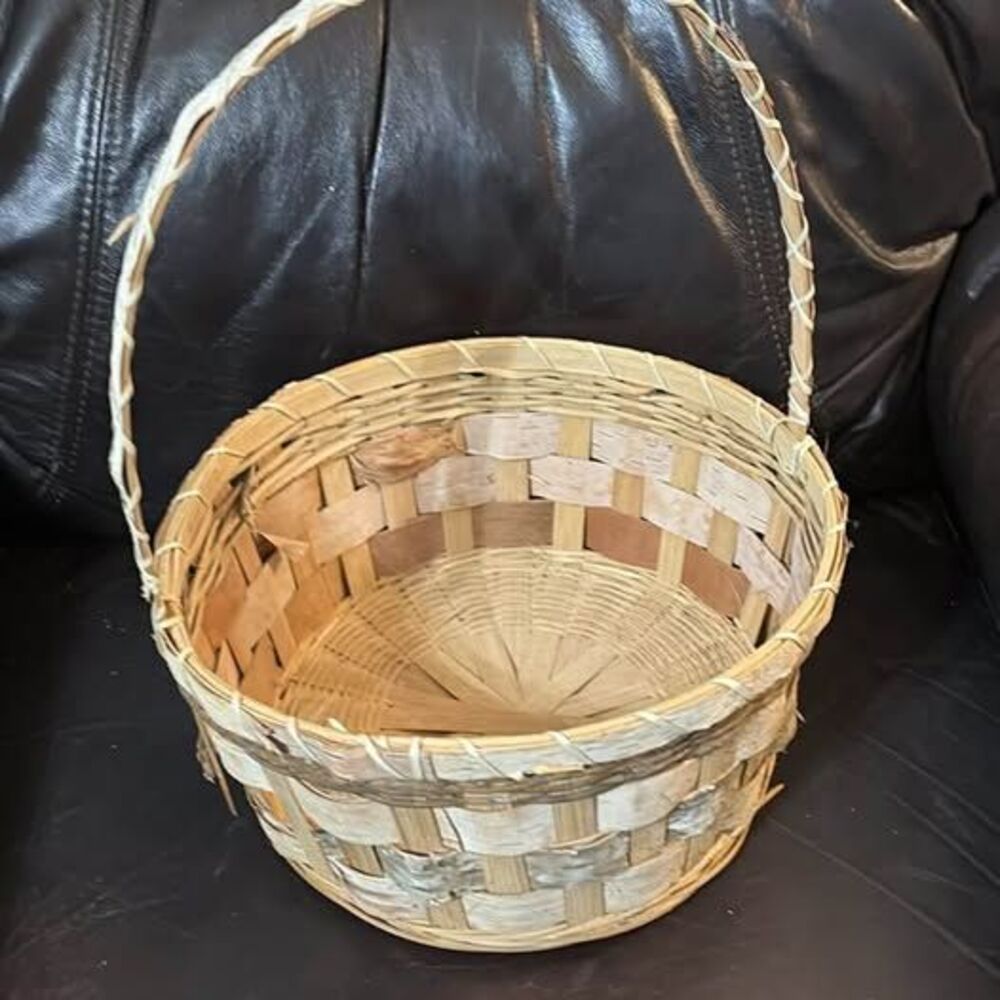 Handmade Birch Bark Basket